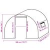 vidaXL 温室用交換カバー (4.5 m²) 3x1.5x2m 透明
