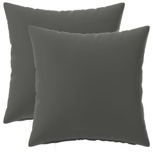vidaXL クッションカバー 2 pcs HEERLEN アンスラサイト 40 x 40 cm ポリエステル
