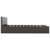 vidaXL 油圧式収納ベッドフレーム グレー 合成皮革製 180x200cm
