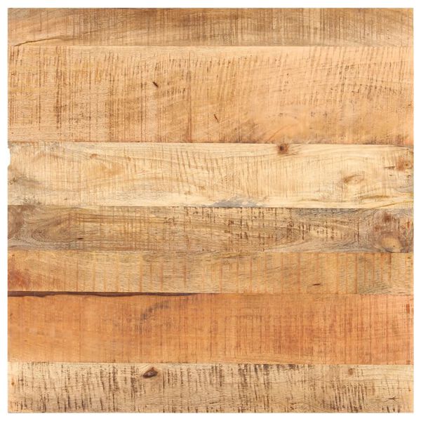 vidaXL ビストロテーブル スクエア 80x80x75cm マンゴー無垢材 (粗目)