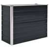 vidaXL レイズドガーデンプランター アントラシート 100x40x77cm 亜鉛メッキ鋼