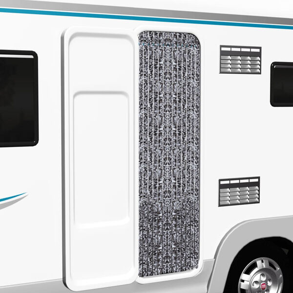 vidaXL 虫よけカーテン ブラウン＆ベージュ 56x185cm シェニール