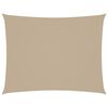 vidaXL サンシェードセイル 5x6m 長方形 オックスフォード生地 ベージュ