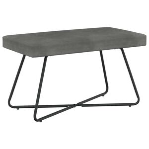 vidaXL ベンチ ダークグレー 80 x 40 x 45 cm ベルベット