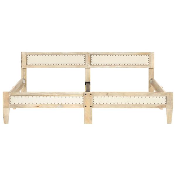 vidaXL ベッドフレーム マンゴー無垢材 200cm