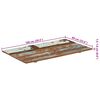 vidaXL テーブルトップ 長方形 60x100cm 15-16mm 無垢の再生木材