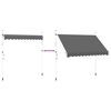vidaXL 折りたたみ式日よけ 300 cm 炭黒色
