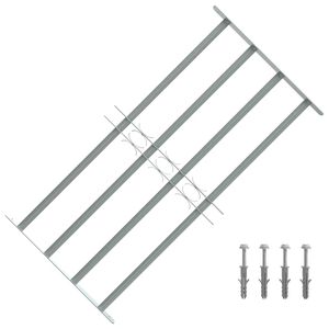 vidaXL 防犯用 窓格子 調節可能 クロスバー4本付き 700-1050mm