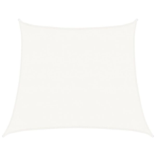 vidaXL サンシェードセイル 160g/m&sup2; ホワイト 4/5x4m 高密度ポリエチレン