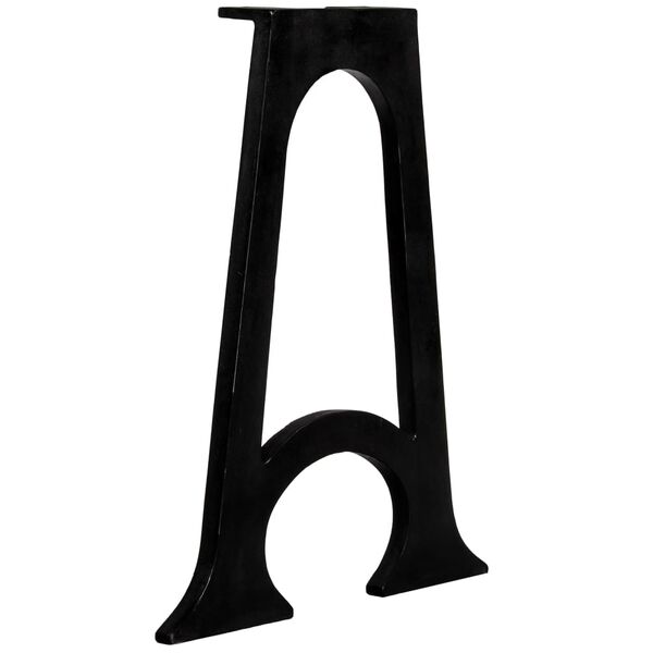 vidaXL ダイニングテーブル脚 2点 アーチベース付き A型フレーム 鋳鉄製