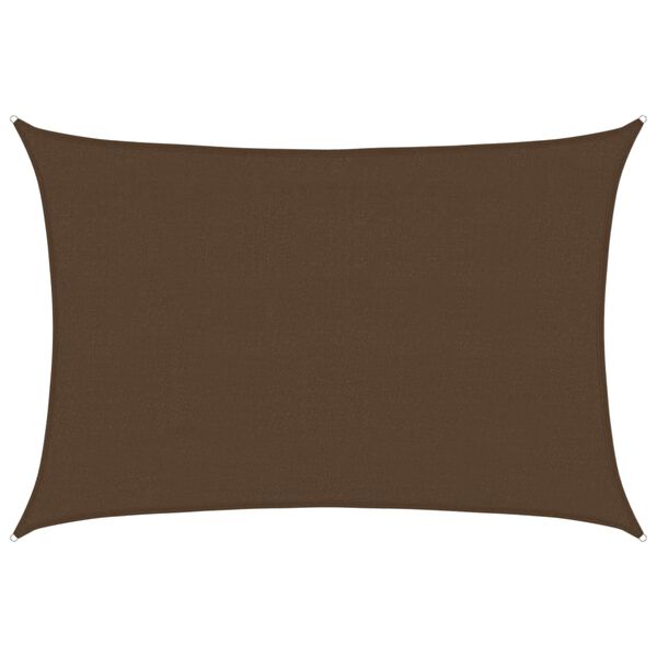 vidaXL サンシェードセイル 160g/m&sup2; ブラウン 4x5m 高密度ポリエチレン