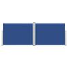 vidaXL 引き込み式サイドオーニング 120x1000cm ブルー