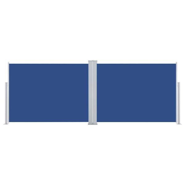 vidaXL 引き込み式サイドオーニング 120x1000cm ブルー