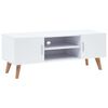 vidaXL TVキャビネット ホワイト 120x40x46cm MDF