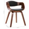 vidaXL ダイニングチェア 6点セット 曲げ木＆合成皮革張