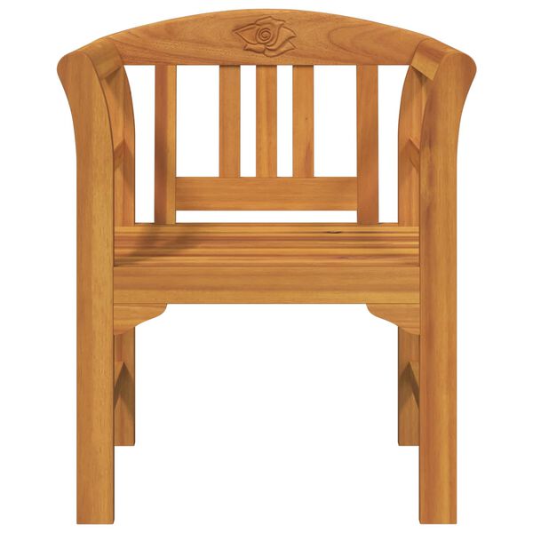 vidaXL バラのベンチ ナチュラル 68.5 x 46 x 82.5 cm ソリッドアカシアウッド