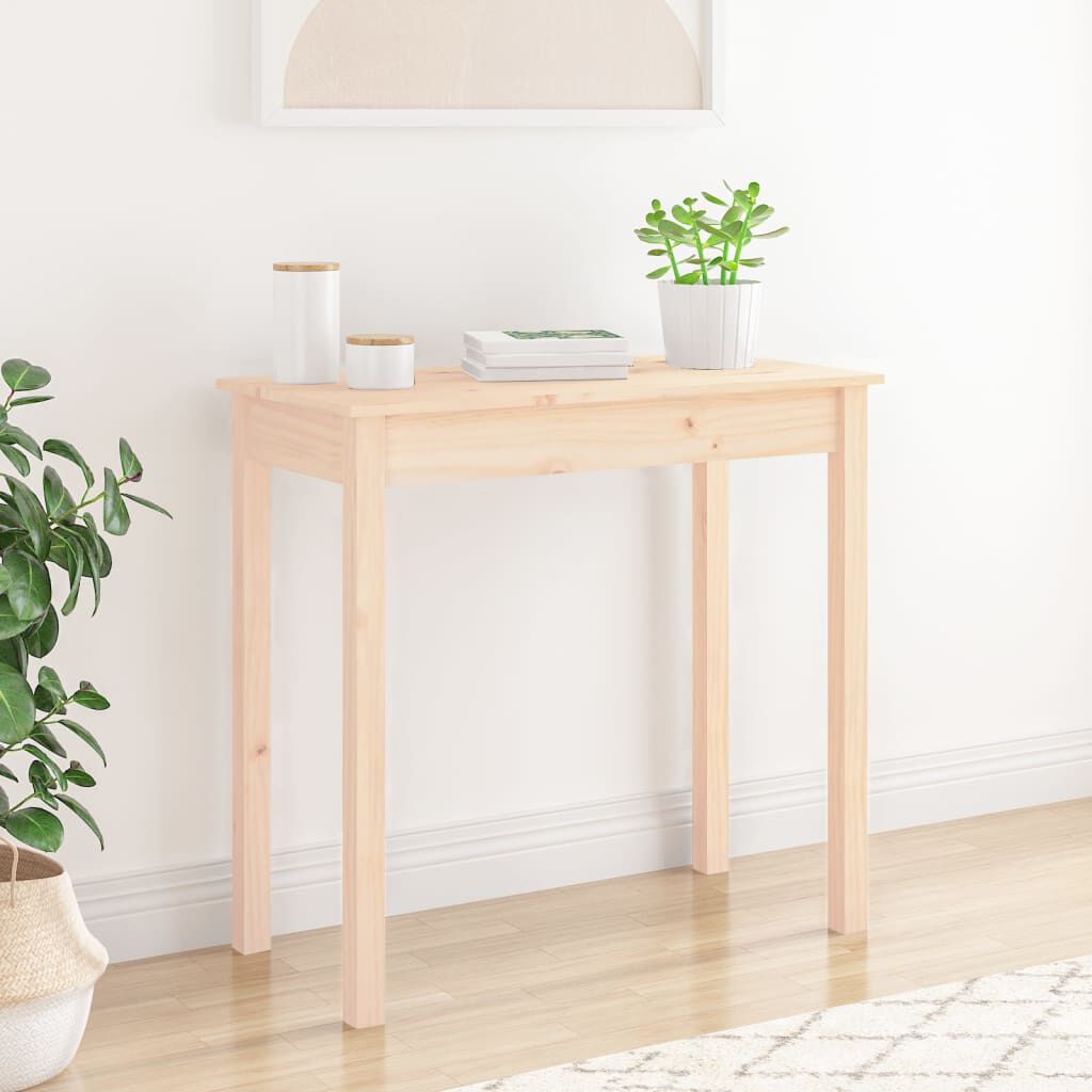 vidaXL コンソールテーブル 80x40x75 cm パイン無垢材 | vidaXL.jp