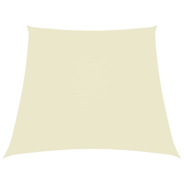 vidaXL サンシェードセイル 4/5x3m 台形 オックスフォード生地 クリーム