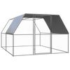 vidaXL 屋外鶏用ケージ 3x4x2 m 亜鉛メッキ鋼製