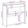 vidaXL コンソールテーブル ホワイト 80x30x80 cm エンジニアードウッド