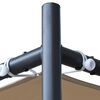 vidaXL ガゼボ 傾斜ルーフ付き 300x300x251cm ベージュ 180g/m²