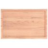vidaXL テーブルトップ ライトブラウン 100x60x(2-6) cm 加工済み無垢材 ライブエッジ