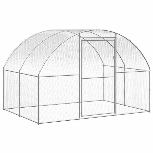 vidaXL 屋外鶏小屋 3x12x2 m 亜鉛メッキ鋼製
