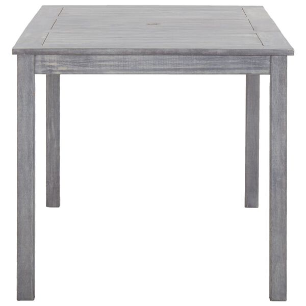 vidaXL 屋外ダイニング5点セット アカシア無垢材 グレー