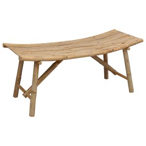 vidaXL ガーデンベンチ 110 x 45 x 50 cm 竹 ナチュラル 長方形