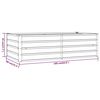 vidaXL ガーデンレイズドベッド ラスティ 160x80x45 cm コルテン鋼