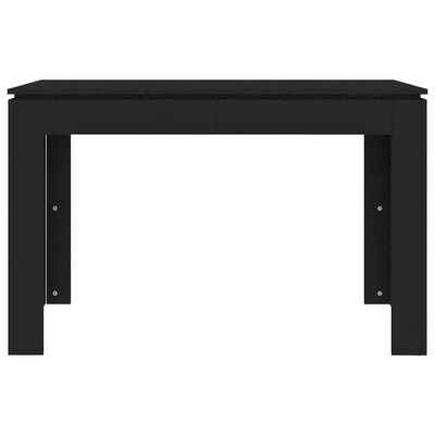 vidaXL 800757 vidaXL ダイニングテーブル 黒色 120x60x76cm パーティクルボード