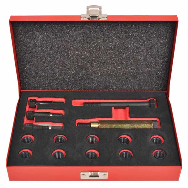 vidaXL グロープラグスレッド修理キット 15点 M10x1.0mm