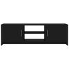 vidaXL TVキャビネット 黒色 120x30x37.5cm パーティクルボード
