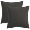 vidaXL クッションカバー 2 pcs HEERLEN ダークグレー 40 x 40 cm