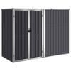 vidaXL 園芸用具 物置 225x89x161 cm 亜鉛メッキ鋼製 アントラシート