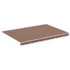 vidaXL オーニング用 交換用生地 ブラウン 3.5x2.5m