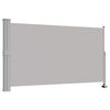 vidaXL パティオ用 引き込み式サイドオーニング 140x 300cm グレー
