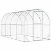 vidaXL 鶏小屋 シルバー 400 x 200 x 200 cm 亜鉛メッキ鋼板