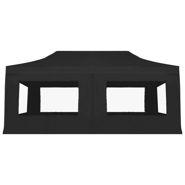 vidaXL プロ仕様 折りたたみ式パーティーテント ウォール付き アルミ製 6x3m アントラシート