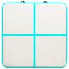 vidaXL エア体操マット ポンプ付き 200x200x10cm PVC製 グリーン