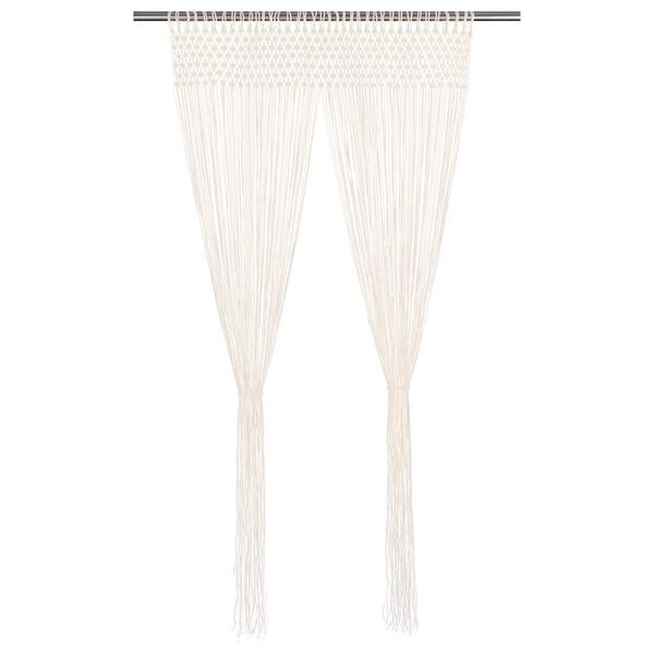 vidaXL マクラメカーテン 140x240cm コットン製