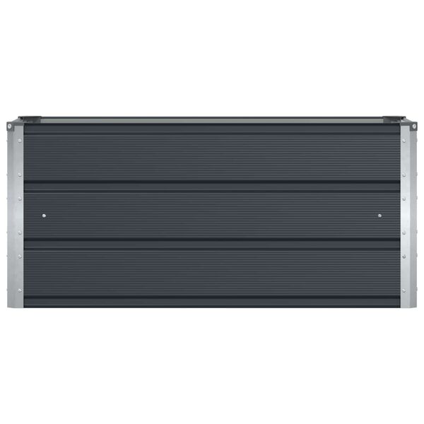 vidaXL プランター アンスラサイト 100 x 40 x 45 cm スチール