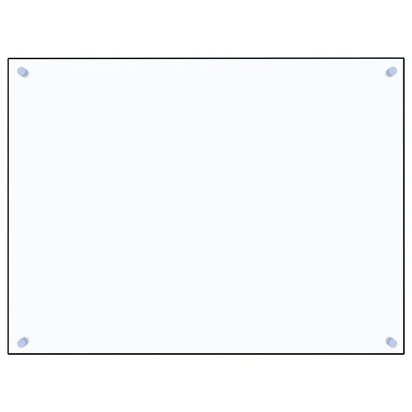 vidaXL キッチン用 汚れ防止板 透明 80x60cm 強化ガラス製