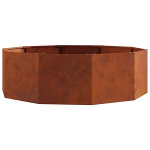 vidaXL プランター 錆 120 x 120 x 35 cm 耐候性スチール