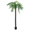 vidaXL 人工観葉植物 フェニックスパーム 鉢付 305cm グリーン