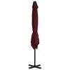 vidaXL カンチレバーガーデンパラソル アルミポール付 250×250 cm ボルドーレッド