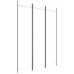 vidaXL 3枚パネル 間仕切り ホワイト 150x200cm 布製