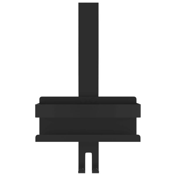 vidaXL 吊り下げ式シャワーキャディ マットブラック つや消し 304 ステンレススチール製