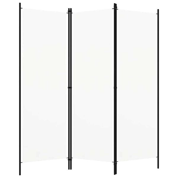 vidaXL 間仕切り 3枚パネル り ホワイト 150x180cm