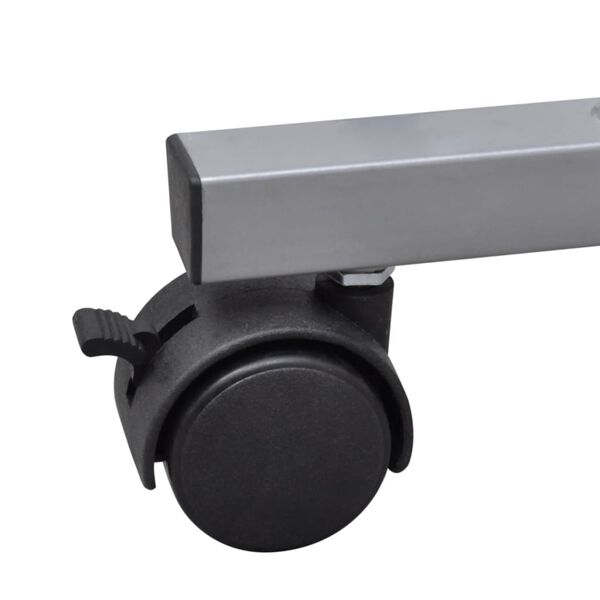 vidaXL コンパクトパソコンデスク キーボードスライダー付き ブラウン